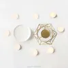 Świeczści metalowy aromatyczny palnik oleju geometryczny ceramiczny niezbędny uchwyt na tealight wosk tope cieplejszy aromat lampa dyfuzyjna lampa dyfuzyjna