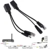 Зарядные устройства Poe кабель пассивная мощность над Ethernet Adapter Cable Poe Splitter RJ45 Модуль питания инжектора 1248 В для IP -Camea