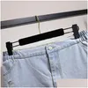 Plus size jurken 150 kg dames lente zomer mesh paneel a-line denim rok blauwe heup 154cm 5xl 6xl 7xl 8xl 9xl c1we drop levering apparaat dhq4jjj