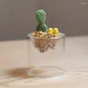 Vases Bud Glass Grass For Centerpieces Mini Baby Shower Decoration Small Vase Wedding Decor