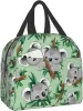 Bolsas fofas de lancheira coalas compacta bolsa de lancheira reutilizável contêiner para homens trabalhos de escritório na escola