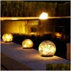 Rasenlampen Solar Garden Light Globe Set für wasserdichte Glasball mit Outdoor mit Ladefeaturenlieferleuchten Beleuchtung DHBBS