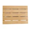Kudde bambu badmat badmatta bon slip multifunktionell enkel rengöring dusch för badrum