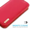 Plånböcker duucis verklig äkta läder mjuk plånbok för iPhone 14 13 pro max 14 plus 14pro 13 magnetiska flip korthållare telefonskydd