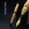 Pennor Hot Selling Full Metal Brand Jinhao Dragon Head Metal Ink Fountain Pen Office Business Men Gift Pen