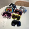 Fugo di oversize Future Goggle Nuovo packaging Mirror Specchio a blocco singolo Operali da sole Outdoor Trend Brand Designer Sports Glasses 240419