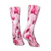 Мужские носки Flamingo Party Nop Men Men Women Polyester Chontockings Настраиваемые хип -хоп