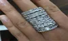 Anillo de banda de eternidad hecha a mano de Vecalon 925 Sterling Silver Bijou Diamond Cz Promise Rings Wedding Wedding Rings for Women Bridal Party Jewelry Gift5399239
