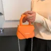 Bags 2023 Fashion Women Pink Orange Mini Handbag and Purses Lipstick Bags Clutch Small Totes Shoulder Bags Lady Chain Crossbody Bags
