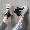 Scarpe casual di alta qualità da 8 cm vera pelle da donna stivali caviglia piattaforma sneaker a cuneta primavera autunno per stivaletti