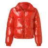 Höst- och vinterbomullrock Bright Metal Short Womens Cotton Coat 240420