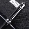 Ручки Германия Герцог D2 D2 Black Silver Clip Iridium fountain fountain pen callicraphy офис подарки подарки Bend nib double nib pimio