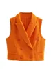 Keyanktian Womens Tweed Textured Suit tissé Double Butted sans manches Verte à volants Jupe Fashion Two Piece 240412