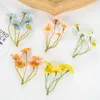 Decorative Flowers 100Pcs Artificial SunFlowers Fake Daisy Wedding Bridal Accessories Clearance Scrapbook Needlework Christmas Decorations