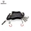 Plånböcker för mäns nyckelhållare handgjorda äkta läder smart nyckel plånbok bärbar arrangör nyckelringar för män edc hushållerska nycklar väska kvinnor