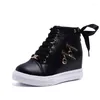 Casual Shoes Double Zipper Decorative Sneakers Women Spring High-top Inner Heightening Modern For White Walking