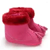 Boots 0-18m Baby Girl chaussures d'hiver Coton Warm Snow First Walkers Born non-glisser doux mignon Prewalker