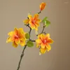 Decorative Flowers Koko Flower 40cm Orchid Bouquet Home Living Room Decoration Wedding Party Decorations Realistic Touch Butterfly Orchids