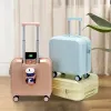 Carry-Ons 18/20 Inch Suitcase Boarding Multifunctional Travel Suitcase Student Password Trolley Case Rolling Luggage Bag with Cup Holder