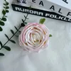 Decorative Flowers 10pcs 8cm Artificial Princess Rose Flower Heads DIY Wedding Wreath Home El Background Wall Decoration Fake