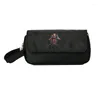 化粧品バッグOnmyoji Pencill Case Women Case Makeup Bag Child Gird Student Double Zipper Pecillハンドバッグ