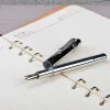 Kalemler Yüksek Kaliteli Ağır Klasik Çeşme Yüksek Grade Business Metal Metal Vintage Fountain Pen Okulu Malzemeleri