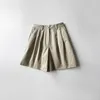 Calça feminina 2024 verão de traje curto short algodão casual