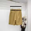 Women's Shorts designer 2024 Summer New Casual Fashion Simple Sweet Cool Classic Triangle Belt Pants HMZE