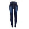 Jeans femininos de verão alta cintura vintage Custom Ripped Hole Hole