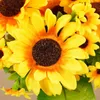 Decorative Flowers 13 Heads Artificial Sunflower Bouquet Silk Boho Flower DIY Wedding Bouquets Centerpieces Arrangements Party Home Decor