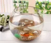 Akvarier glas vas mikro landskap hydroponic blomma vas rund glas vaser fisk tank fiskbåg trädgård hem dekor