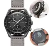 Herren Modemarke Planet Moon Quarz Watch Mission zu Mercury 42mm Vollfunktion Chronograph Luxus Männer Paar gemeinsamer Namen Armbandwa2431719