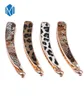 Women Sexy Fashion Leopard Hair Accessories Alloy Banana Hair Clip High Quality Snakeskin Style Headwear2878289