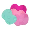 Scrubbing Pad Cosmetic Brush Cleaning Pad Silicone With Suction Cup Apple Cleaner Cleaning Scrubbing Pad Beauty Supplies