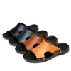 Heren slippers zomer buiten lederen sandalen groot formaat 3948 strand antislip casual dia schoenen 240417