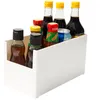 Storage Bottles Kitchen Box With Overlapping Adhesive Tape Labels Desktop Organizing Multifunctional Household Plastic Glove