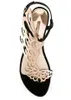 2019 sandálias de couro patenteado feminino fivela rosa ornamentos de borboleta sólida Sophia Webster Diamond Shoes Color BL8540481
