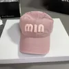 Korean Version of Pink Letter Baseball for Girls in Spring and Summer Season, Wide Brim, Small Face, Sun Protection, Casual Soft Top Duckbill Hat