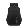 Backpacks Fashion Men's Backpack Oxford Cloth Black Waterproof Computer Bag Men's and Women's Travel Leisure Backpack