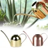 5001000ML Watering Pot Stainless Steel Long Mouth Green Plant Can Golden Kettle Small Gardening Tool 240411