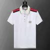 2024SS Designer Polo Shirt For Men Luxury Polos Casual T-shirt broderade bokstäver randiga mode High Streetblackwhite Red M-XXXL