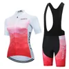 RXKECF Pro Woman Short Sleeve Cycling Jersey Set Sports Outfit Bike Clothing Kit Maillot Cyclist Bicycle Deskt240417