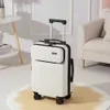 Internet beroemde bagage voorkant openen multifunctionele 20 inch bagage wachtwoordkast Universal Silent Wheel Business Travel voor vrouwen en mannen