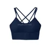 Yoga Outfit LL Shockproof Cross Braps Bra Running Gym Sport Tank Top Bedene Hem Push Up workout Fitness Undershirt Women Crop Tops B Dhuha