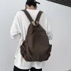 Ryggsäckar 2024New Women's Backpack Fashion Academy Style Canvas Schoolbag Simple stor kapacitet Retro Korean Edition High Quality Ryggsäck