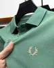 Zomer Koreaans verkopen geborduurd polo shirt heren Mens mode high-end polo nek korte mouwen t-shirt sport top 240409