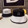Odwracalny projektant Bucket Hat Summer Bob Designer Hats for Men Canvas Fisherman Casquette Luxe Fashion Plaży Cap Cap Multicolour