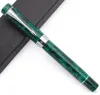 Caneta 2021 Jinhao Centenário 100 caneta -tinteiro com clipe de seta 18 kgp Golden banhado M NIB 0,7mm resina caneta de caneta de caneta