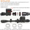 Cameras Megaorei 3 Night Vision Rifle Scope HD720P Video Record Photo Taking NV007 Hunting Optical Sight Camera 850nm Laser Infrared IR