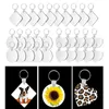 Keychains 30sets Sublimation blank keychain diy mdf with